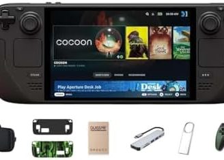 Valve Steam Deck OLED 1TB Handheld Gaming Console, 7.4" HDR 90Hz Display, Wi-Fi 6E,